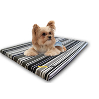 Small Stripe Comfort Orthopedic Memory Foam Dog Bed